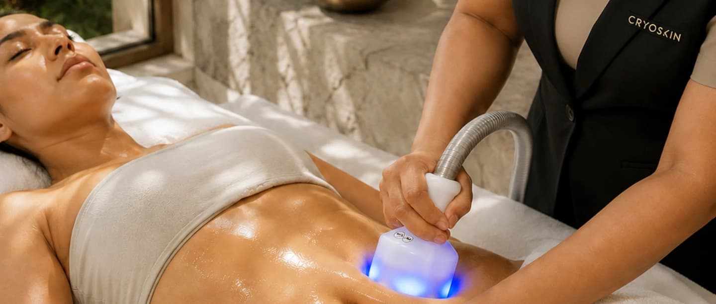 Cryoskin technology applied during a treatment